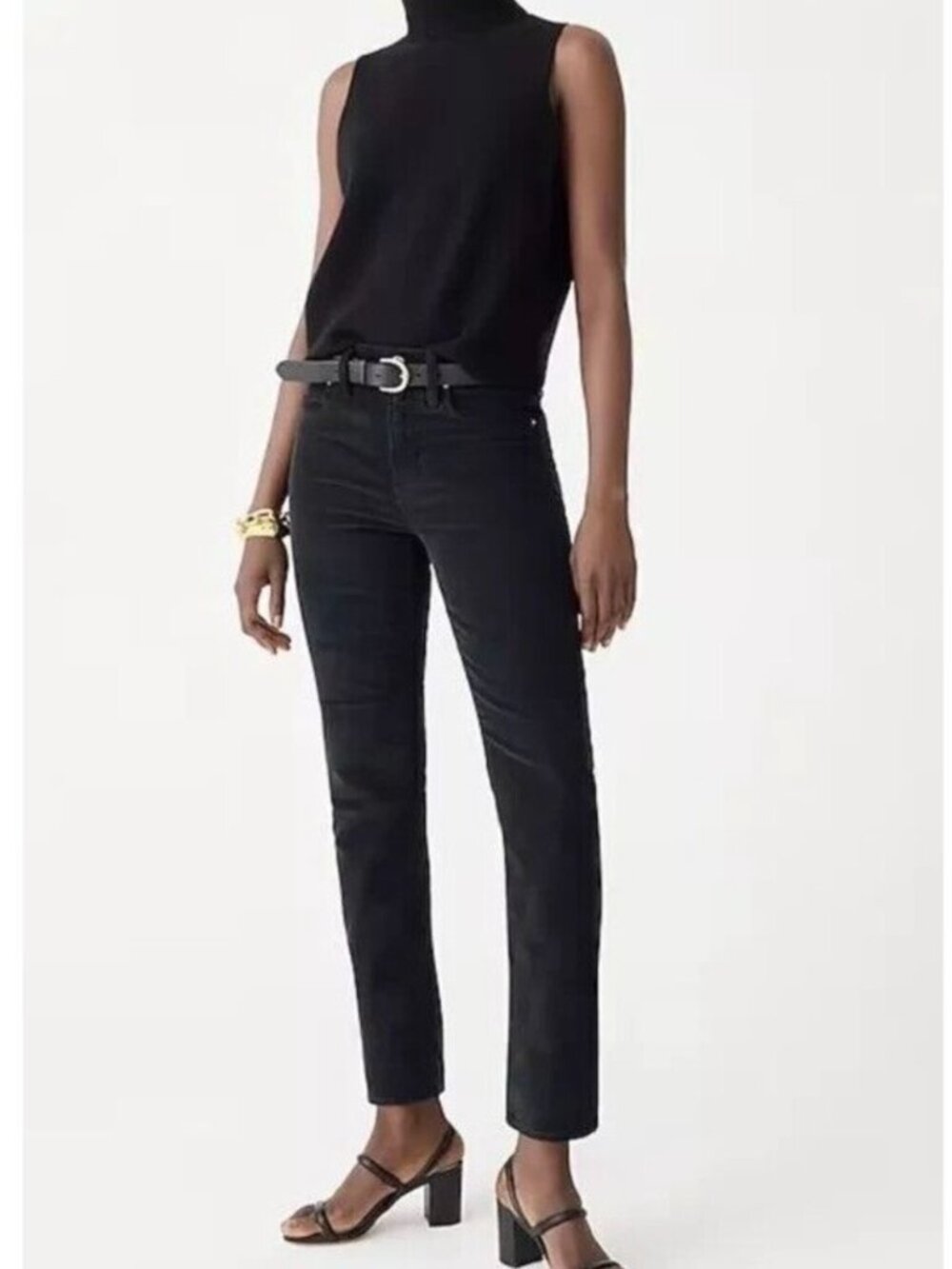 J. Crew Women’s Vintage Slim Straight Corduroy Pants Black Women's Size 26